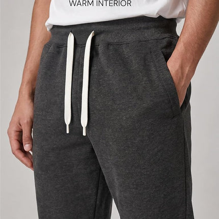 Southpole Men's 1570 Basic Active Fleece Jogger Sweatpants, Heather Charcoal, 3X-Large