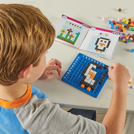 Learning Resources STEM Explorers Pixel Art Challenge, Ages 5+, STEM Toys for Kids, Coding Basics, STEAM Activities, Gifts for Kids