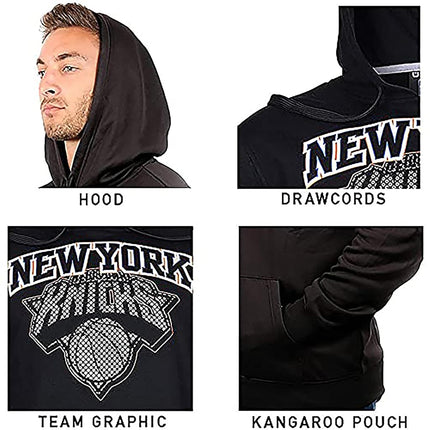 Ultra Game NBA Men's Fleece Hoodie Pullover Sweatshirt Primo Metallic