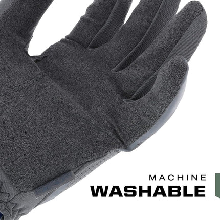 Mechanix Wear: FastFit Tactical Gloves with Elastic Cuff for Secure Fit, Work Gloves with Flexible Grip for Multi-Purpose Use, Durable Touchscreen Capable Safety Gloves for Men (Grey, Medium)