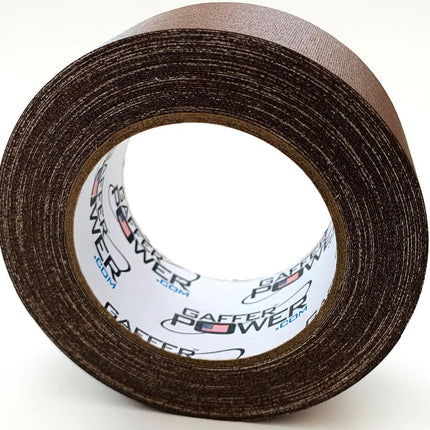 Real Premium Grade Gaffer Tape by GafferPower® - Made in the USA - 2 in X 30 yds – Heavy Duty Gaffer's Tape - Non-Reflective - Multipurpose - Better Than Duct Tape (Brown)
