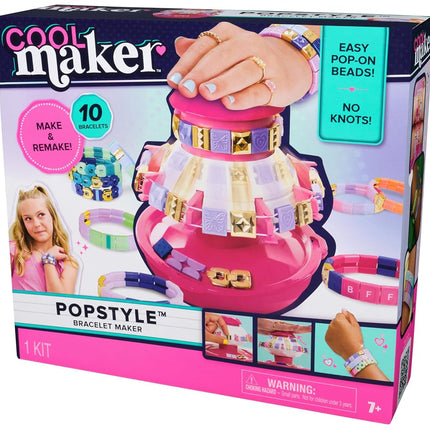 Cool MAKER, PopStyle 170 Beads Bracelet Set, Make & Remake 10 (Packaging May Vary), Kids Toys for Girls