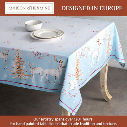 Maison d' Hermine Table Cloth Rectangle Table Reusable 100% Cotton 60"x120"
