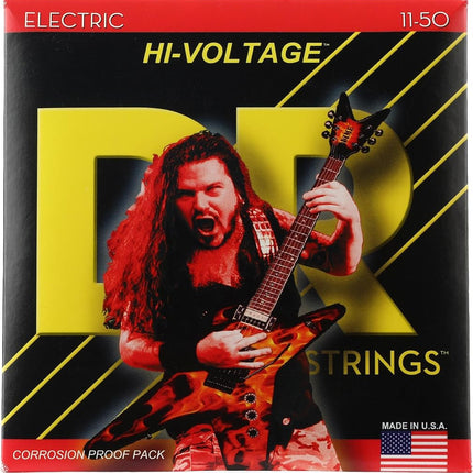 DR Strings HI-VOLTAGE™ DIMEBAG DARRELL - Nickel Plated Electric Guitar Strings: Heavy 11-50
