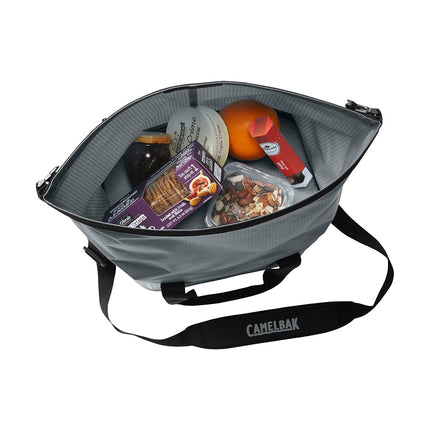 CamelBak ChillBak Cube 18 Soft Cooler Backpack with 6L Fusion Group Reservoir, Monument Grey