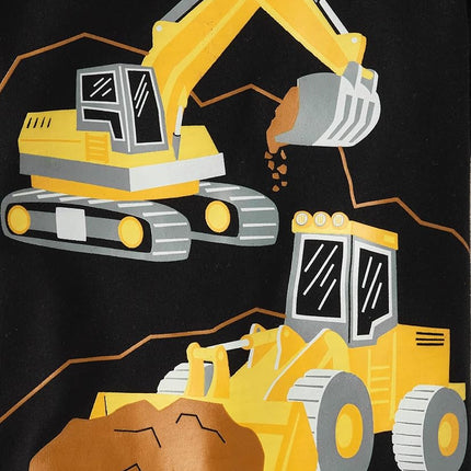 The Children's Place Baby Boys' and Toddler Vehicle Short Sleeve Graphic T-Shirts,multipacks, Excavator/My Luck/Race Cars 3-Pack, 18-24 Months