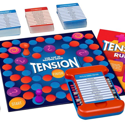 Cheatwell Games Family Tension - The Top 10 Naming Game - Party Game For Ages 8+ - Trivia Game That Will Keep You Guessing