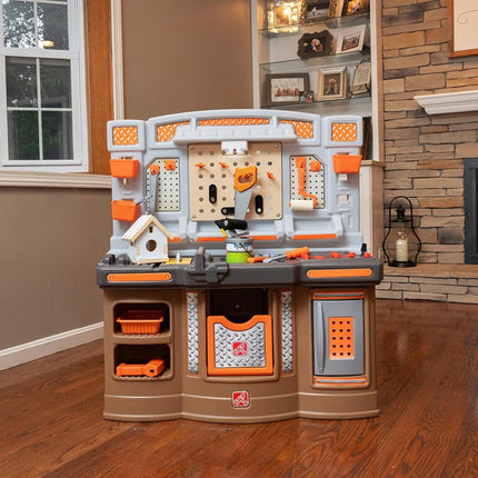 Step2 Big Builders Pro Toy Workbench | Workbench for children incl. 45-piece accessory set | Plastic toys