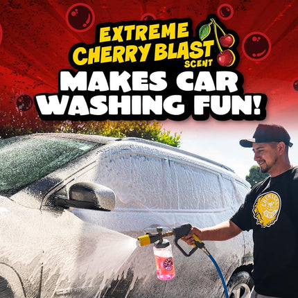 Chemical Guys CWS_101 Maxi-Suds II Super Suds Car Wash Soap and Shampoo, Cherry Scent (1 Gal)
