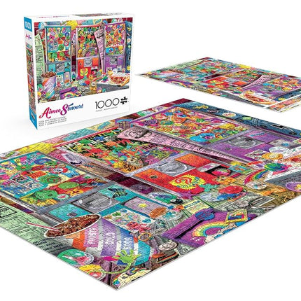 Buffalo Games - Aimee Stewart - Pizza and Pocket Change - 1000 Piece Adult Challenging Jigsaw Puzzle Perfect for Game Nights - Finished Puzzle Size 26.75 x 19.75