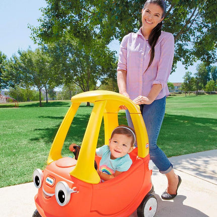 Little Tikes Cozy Coupe Car, Kids Ride-On Foot to Floor Slider, Mini Vehicle Push Car with Real Working Horn, Clicking Ignition Switch & Petrol Cap, For Ages 18 Months plus