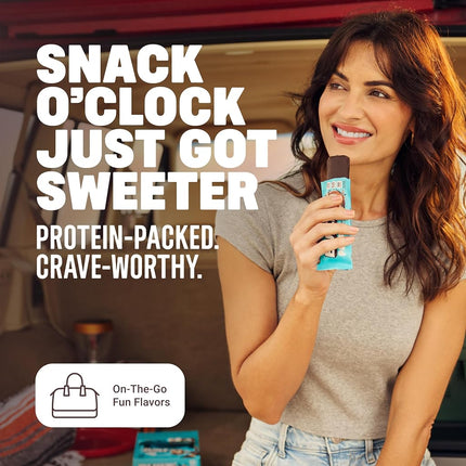 Built Bar 12 Pack High Protein and Energy Bars- Low Carb, Low Calorie, Low Sugar-Covered in 100% Real Chocolate - Delicious, Healthy Snack - Gluten Free (Coconut Puff)