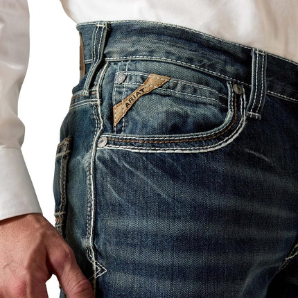 ARIAT Men's M4 Low Rise Boot Cut Jean, Durango, 34W x 30L
