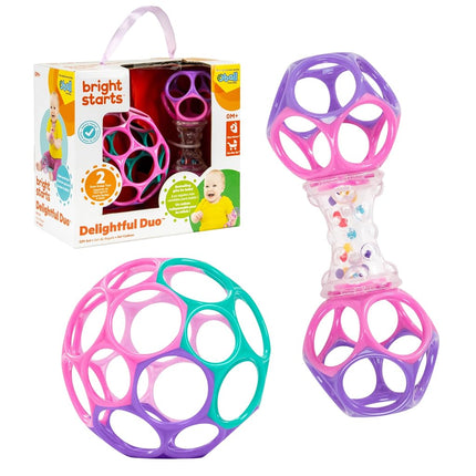 Bright Starts Delightful Duo 2-Pack Gift Set with 