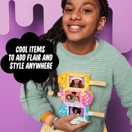 LEGO DOTS Marcos de Fotos y Pulsera Helado 41956, Set de Juguete de Construcción de Manualidades para Niñas, Niños y Pequeños de 6+ Años; Kit Soporte Personalizable para Fotos o Joyas (474 Piezas)