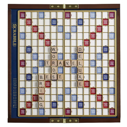 WS Game Company Scrabble Deluxe Travel Edition - W