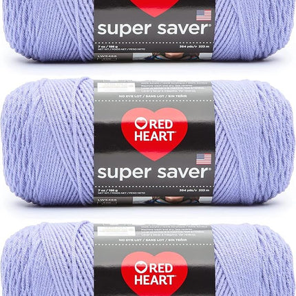 Red Heart Super Saver Pack of 3 - Light Jasmine - 7oz/198g - Acrylic - 4 Medium (Worsted) - 364 Yards - Knitting, Crocheting, Crafts & Amigurumi