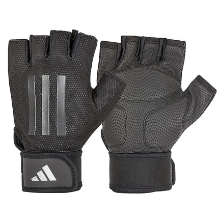 adidas Elite Training Gloves, Grey, L - 20-21.5 cm