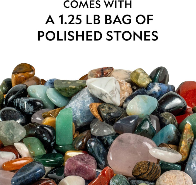 National Geographic Kids Rock Collection – 1.25 Lb Assorted Rocks, Minerals & Gemstones Plus 50 Cool Rocks and Minerals to Share, STEM Earth Science Kit for The Classroom, Easter Basket Stuffers
