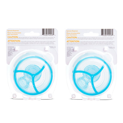 Munchkin® Formula Dispenser, BPA Free, 3 9oz Sections, Blue, 2 Pack