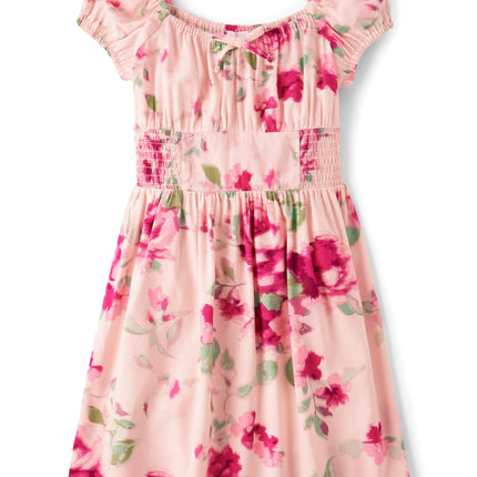 The Children's Place Girls' Short Sleeve Smocked S