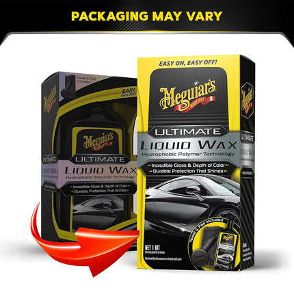 Meguiar's Ultimate Liquid Wax, 473 ml | Long Lasting Paint Protection Formula Designed for Maximum Shine | Enhances Gloss and Surface Depth | Improves Water Beading