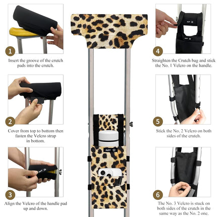 SPRING SEAON Crutches Padding Leopard