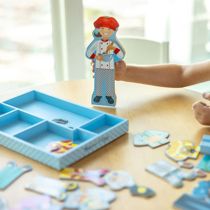 Melissa & Doug Julia Magnetic Dress-Up Set, Pretend Play, 8 Outfits, Encourages Creativity, 24 Magnetic Pieces