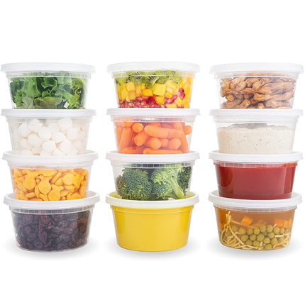DuraHome Deli Containers with Lids 12 oz. Leakproo