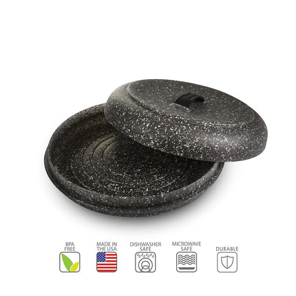 Dexas Extra Large Microwavable Tortilla Warmer, Granite Pattern