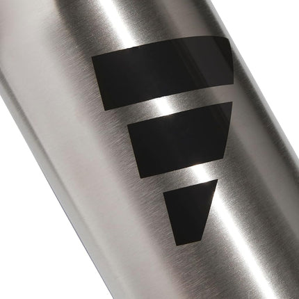 adidas Metal Water Bottle 1L, Stainless Steel/Black/L, 1 L