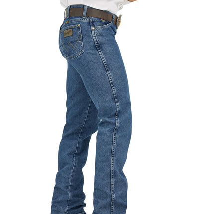 Wrangler Men's George Strait Cowboy Cut Slim Fit Jean, Dark Stone, 36W x 30L