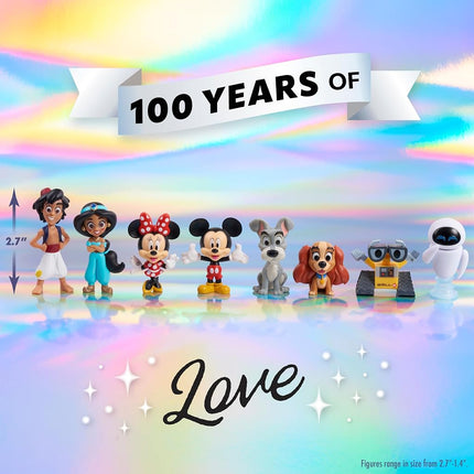 Disney100 Ans de transformations épiques, Ensemble de 8 figurines en édition limitée, Jouets pour enfants de 3 ans et plus par Just Play