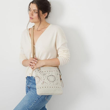 The Sak Women Crossbody Lucia Crochet Shoulder Bag, Natural Locket, One Size