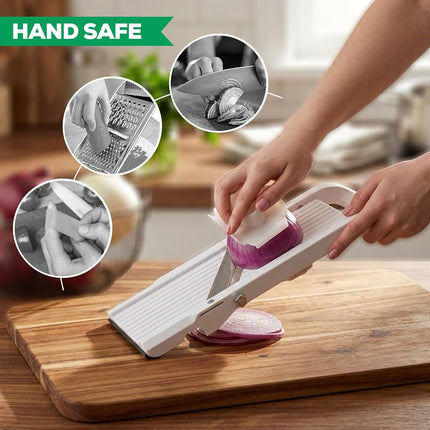 Benriner BN95 Professional Series Vegetable Slicer, 95mm, White, 95W