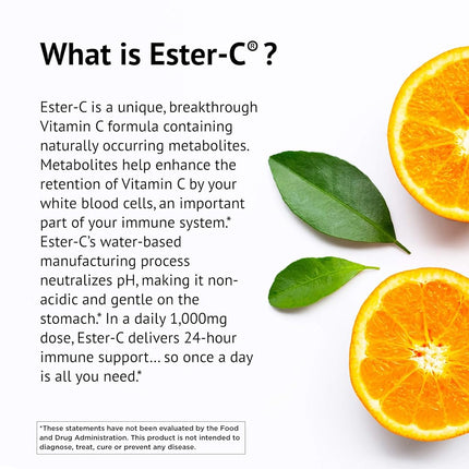 Ester-C American Health 500 Mg Vegetarian Tablets, 225 Count