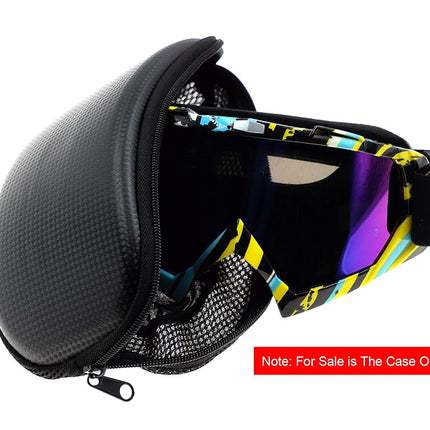 Hot Rides Ski Snowboard Goggle Case Goggle Hard Protective Carrying Cover For Cylindrical Lens