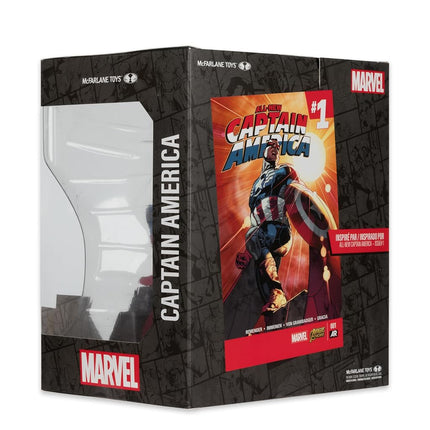McFarlane Marvel Captain America 1:10th Scale Collectible with Scene (All-New Captain America #1) Toys