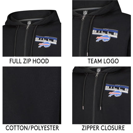 Ultra Game Men's French Terry Hoodie Sweatshirt