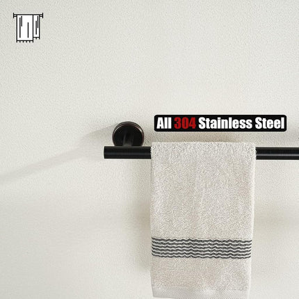 JQK Barre porte-serviettes bronze huilé, 24 pouces en acier inoxydable 304 Épaisseur 0,8 mm Porte-serviettes Salle de bain, Support mural pour serviettes, Longueur totale 27 pouces, TB110L24-ORB