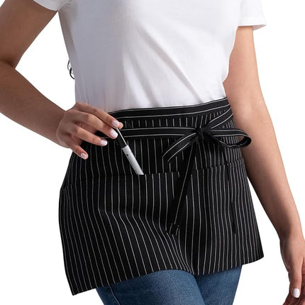 Chef Works Unisex Waitress Apron, Pinstripe, One size