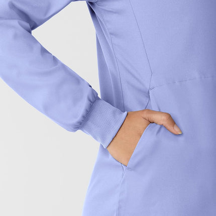 WonderWink womens Jacket, Ceil Blue, X-Small