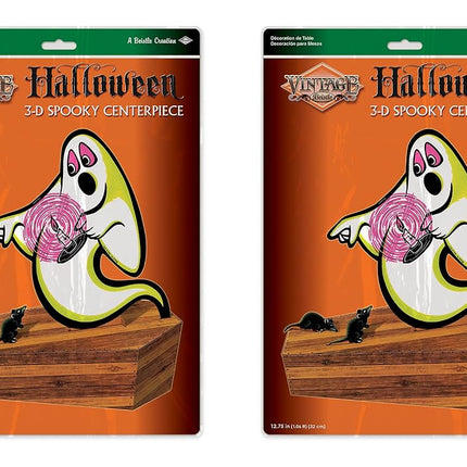 Vintage Halloween 3-D Spooky Centerpiece Pack of 2