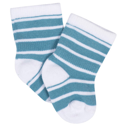 Gerber Unisex Baby 8-Pair Wiggle-Proof Sock, Space, 0-3 Months