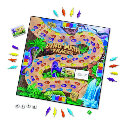 Learning Resources Dino Math Tracks Place Value Game