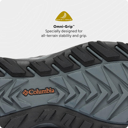 Columbia Men's Strata Trail Mid Waterproof Hiking Shoe, Black/Owl, 11.5 Wide