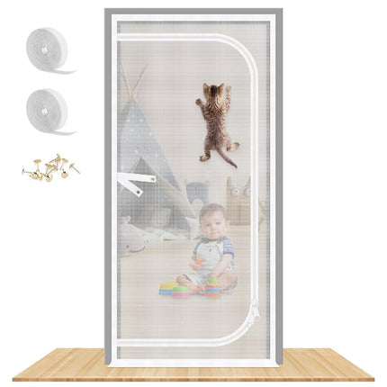 Reinforced Cat Screen Door, 40X84” Heavy Duty Pets