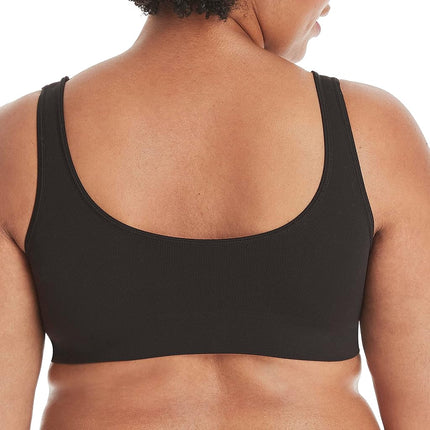 Hanes Women's Get Cozy Pullover ComfortFlex Fit Wirefree Bra MHG196 - Black - 3XL
