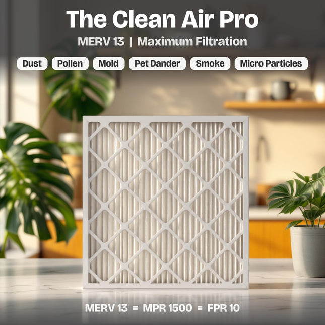 Filtre de rechange plissé Aerostar 20x20x4 MERV 13 pour Honeywell FC100A1011, lot de 2 (taille réelle : 19 3/4" x 19 7/8" x 4 3/8")