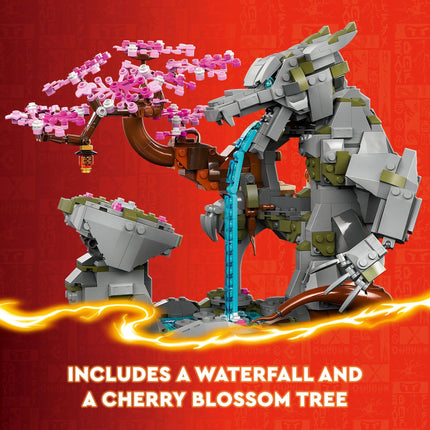 LEGO NINJAGO Le temple de la Pierre du Dragon, jouet de ninja à construire et à exposer avec 6 figurines de ninja, kit de construction de ninja avancé, idée de cadeau d'anniversaire pour les garçons et les filles de 13 ans et plus, 71819